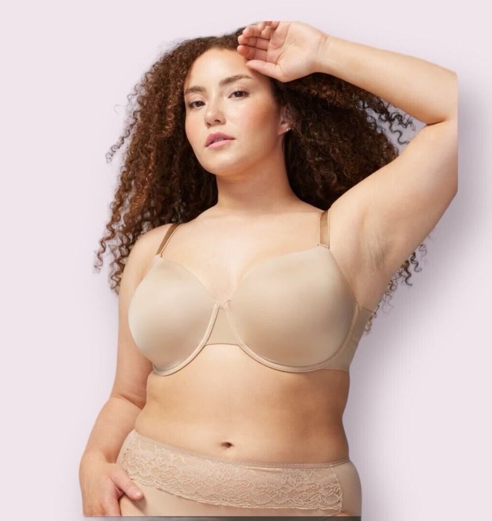 Soma Women’s Vanishing back full coverage Soft Tan Skin Color bra lines 44D NEW